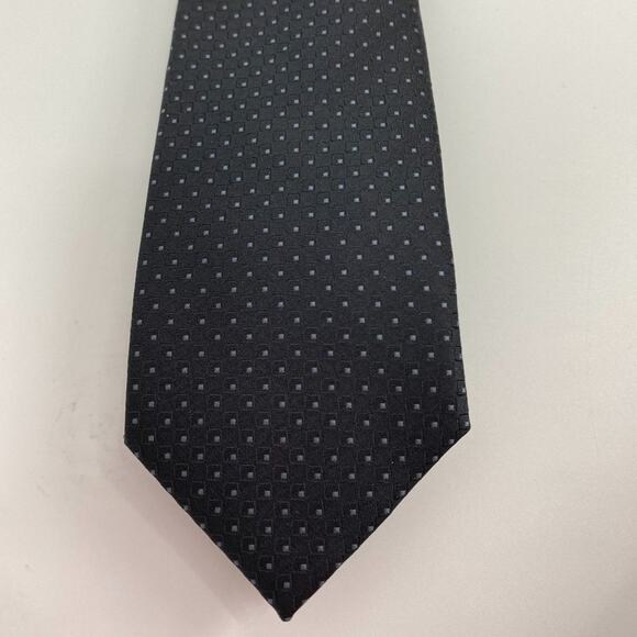 Calvin Klein Black Tiny Polka Dot Slim Neck Tie NEW Mens - Picture 1 of 6